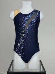Justaucorps d'occasion GR bleu, vue de face, taille 10-12 ans