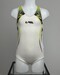leotard Moreau GAM blanc &amp;amp; vert, vue de face, 8A