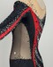 justaucorps GR noir &amp;amp; rouge, Elégance strass, vue du côté gauche, 12-14A