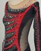 justaucorps GR noir &amp;amp; rouge, Elégance strass, vue du côté droit, 12-14A