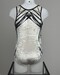 leotard velours Moreau GAM blanc &amp;amp; gris, vue de dos, 8A