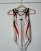 leotard Moreau GAM blanc &amp;amp; rouge, vue de face, 14A