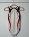 leotard Moreau GAM blanc &amp;amp; rouge, vue de dos, 14A