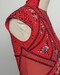 détails manche justaucorps GR rouge Club des strass, vue de côté, XS