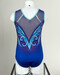 Justaucorps d'occasion GAF KV leotards bleu, vue de dos, taille 8-10 ans